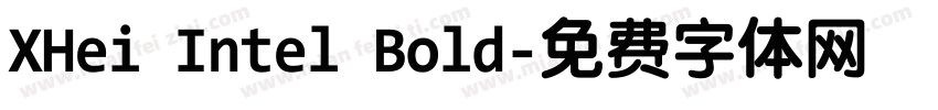 XHei Intel Bold字体转换